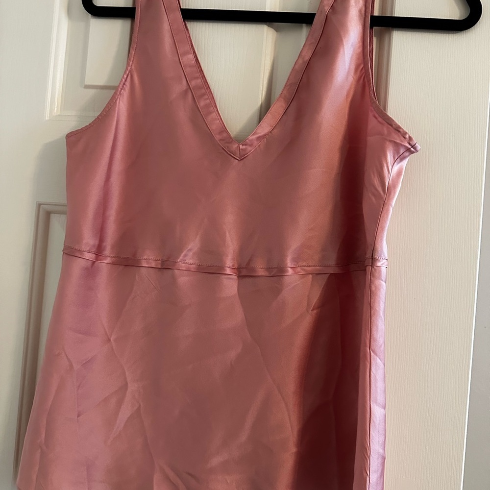 Silk Pink Sleepwear Top